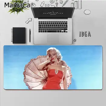 MaiYaCa Aukščiausios Kokybės Marilyn Monroe MousePads Kompiuteris Nešiojamas Anime Pelės Kilimėlis Nemokamas Pristatymas Didelis, Mouse Pad Klaviatūros Kilimėlis