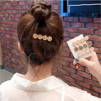 Korėjos Mados Kristalų Plaukų Clips Moterų, Mergaičių, Geometrinis Barrettes Cirkonio Turas Hairgrip Plaukų Segtukai, Plaukų Aksesuarai