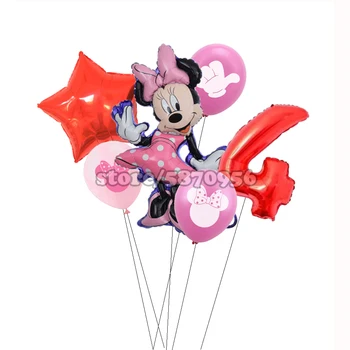 Minnie Balionai Mickey Mouse Gimtadienio Dekoracijas, Baby Shower Dekoras Vaikų Šalis Mickey Balionas Oro Globos