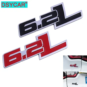 DSYCAR 3D Metalo 6.2 L Transporto priemonės tūris Automobilių Lipdukas Logotipas Ženklelis 