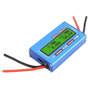 HM Galios Matuoklis Skaitmeninis Monitorius LCD Galios Matuoklis 60V / 100A DC Ammeter Saulės Energijos Analizatoriaus Modelis, Galios Matuoklis