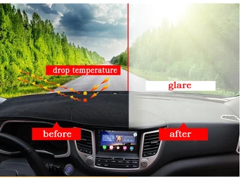 Automobilio prietaisų skydelio dangtelį kilimėlis KIA K3 visus metus Dešinėje pusėje dashmat trinkelėmis brūkšnys apima auto prietaisų priedai