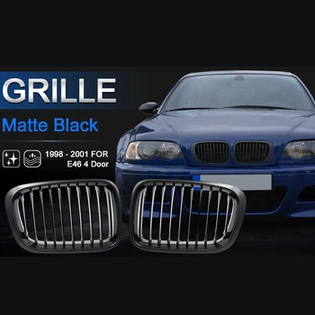 Matinė Juoda Inkstų Grotelės, Grotelės, skirta-BMW 3 Serijos 1998-2001 M. E46 320I 325I 328I 330I 4 Durų Sedanas