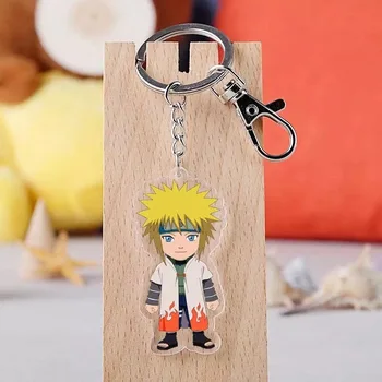 2019 Naruto Keychain Sasuke/itachi/Kakashi Dvipusis Akrilo Key Chain Pakabukas Anime Priedai Animacinių filmų Raktų Žiedas