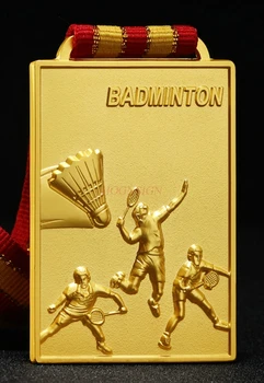 Metalo Aikštėje Medalis Badmintono Konkurencijos Bendrosios Medalis Mokyklos Games Aukso, Sidabro Ir Bronzos 2021