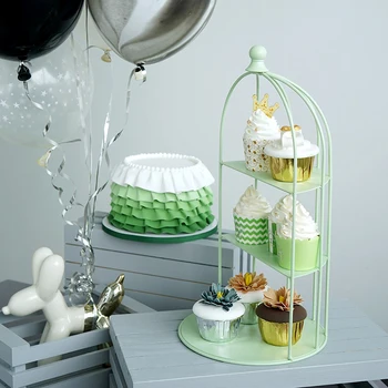 Birdcage už cupcake šalis, dekoravimo priemonės, vestuvių saldus desertas stalo tiekėjas baker vitrina tortas stovi balionas stovo