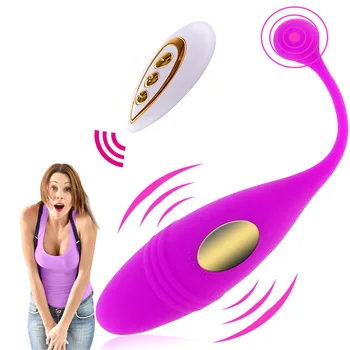 Belaidis Nuotolinio Valdymo Vibracija Kulka Kiaušiniai, Vibratorius, Sekso Žaislas, skirtas Moteriai, Įkraunama Klitorio Stimuliatorius Makšties Kamuoliukų Vibratorius