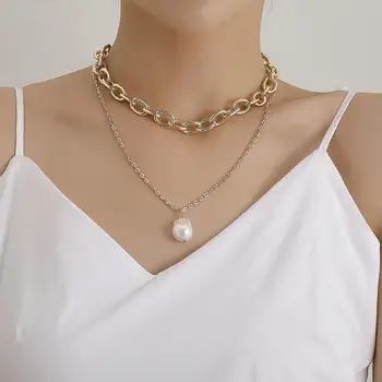 Naujos storos grandinės perlų vėrinį boho stiliaus 2020 m. mados asmenybės ju raudona papuošalai ponios dovanų šalis