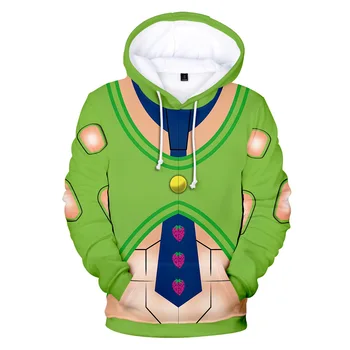 Anime JoJo ' s Bizarre Adventure Cosplay Hoodie Kujo Jotaro CRAZY DIAMOND Hoodies Viršūnes Berniukų, Mergaičių Puloveriai Halloween Kostiumai, Paltai