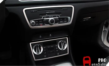 Plieno Vidurinės Konsolės Jungiklis Mygtukas+ Oro Angos Reguliavimas rėmo Dangtis apdaila 2vnt Audi Q3 2012-2016