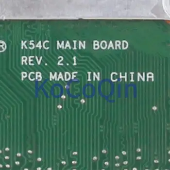 KoCoQin Nešiojamojo kompiuterio motininė plokštė, Skirta ASUS K54C X54CC Mainboard 60-N9TMB1000 60-N9TMB1000-B15 Rev 2.1 HM65