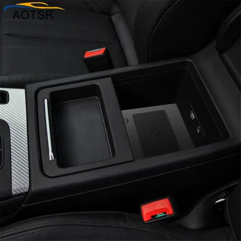 QI automobilių belaidis kroviklis, skirtas Audi Q5L 2018 Protingas Spindulių Greitai Belaidžio Įkrovimo Automobilinis Telefono Laikiklis iphone Samsung