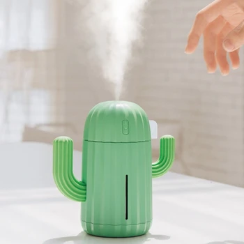 Kaktusas Formos, Didelės Talpos Nešiojamas Darbalaukio Oro Drėkintuvas USB Rūkas Maker Aromatas