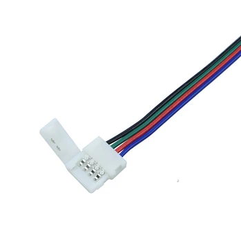 4pin PVC RGB Moterų led juostelės Jungties Adapteris, Laidas Laidas SMD 5050/3528 RGB LED šviesos Juostelės nemokamas pristatymas