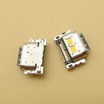 100vnt/lot Tipas-C USB Įkrovimo lizdas Įkroviklio Jungties Kištukas micro Jack Lizdas Dock For LG Stylo 4 Q710 Q710MS Q710CS L713DL