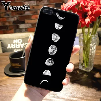 Yinuoda Mados Kosmoso Užtemimas Mėnulio Prabangos Kokybės Telefono dėklas skirtas iPhone 7plus 6S 7 8 8Plus X 5S 11pro padengti