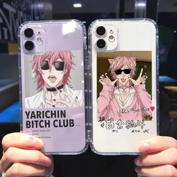 Yarichin kalė Klubas Anime, Telefono dėklas Skaidri minkšta iphone 5 5s 5c se 6 6s 7 8 11 12 plus x mini xs xr pro max