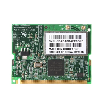 HP Broadcom 54G MaxPerformance 802.11 g BCM94318 Mini-PCI Wifi Wirelss Kortelės