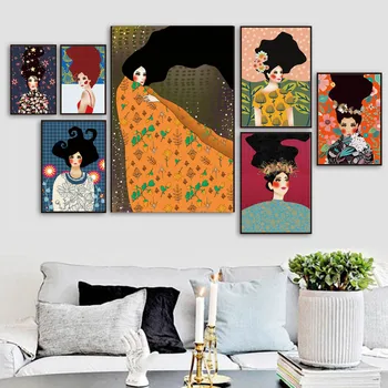 Kūrybos personažas paveikslas namų puošybai sienos menas spausdinti plakato kambarį Viešbutyje grožio moterų nuotraukos cuadrp tapyba