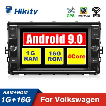 Hikity Android 9.0 GPS Car Radio 2 Din Wifi, Automobilių Multimedia player 8