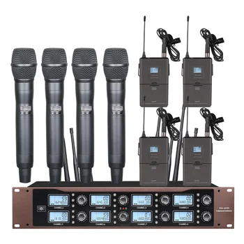 Profesionalių UHF bevielis mikrofonas handheld microphone šeimos KTV karaoke partijos veiklą bažnyčia mokyklos etape mikrofonas
