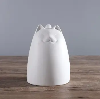 Pasisekė katė rankdarbių ornamentu animacinių filmų keramikos namų dekoro amatų kambarį apdailos porceliano gyvūnų statulėlės