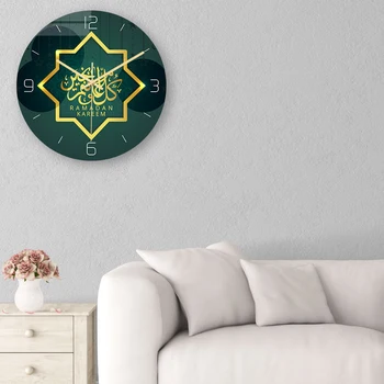 Laimingas Eid Mubarakas Modelis Sieninis Laikrodis Stereo Akrilo Laikrodis Miegamojo Kambarį, Namų Dekoro