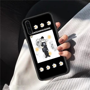 G Dragon Peaceminusone Gėlių Telefono dėklas Samsung Galaxy A10 A20 A30 E A40 A50 A51 A70 A71 J 5 6 7 8 2017 juoda Buferio