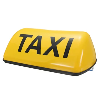 Atsparus vandeniui Taksi Stogo, Pasirašyti Šviesos Magnetinis Taksometras Kabina, Halogeninė Lempa 12V Balta Geltona
