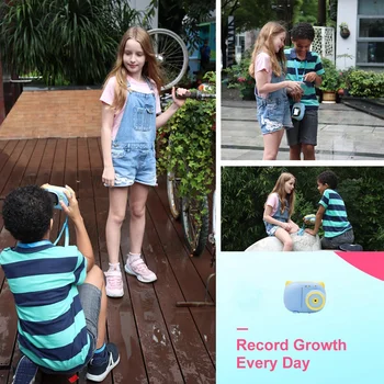 Įdomus momentinės vaizdo Kamera Vaikams Kamera su Spausdinimo Popieriaus Nešiojamų Kūrybos Spausdinti Fotoaparato Berniukams, Mergaitėms Dovanų