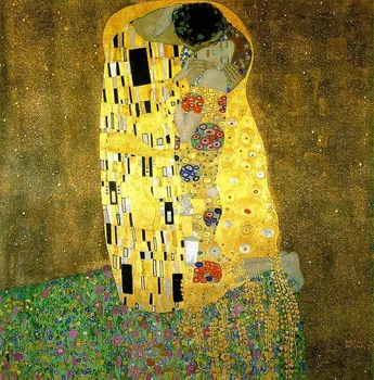 Rankomis dažyti Dailininkas Gustavas Klimt Tapybos Reprodukcijos Kiss Sienos Aliejus, Tapyba ant Drobės, Sienos Meno Kambarį