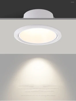 Raundas Giliai Akinimo Embedded Downlight Pritemdomi 5W 7W 12W 15W LED Lubų Vietoje Šviesos Namų Veranda, Koridorius Altoriaus Fone