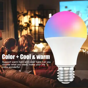 9W WiFi Smart Lemputės B22 E27 LED RGB Lempos Dirbti Su Alexa/ 