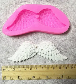 TILLWELL1392Angel sparnus silikono formos princesė sijonas modeliavimo pyragas šokoladiniai saldainiai rankų darbo muilas pelėsių