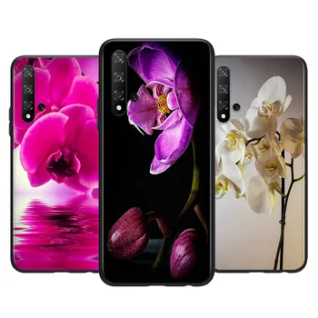 Orchidėja, Gėlių Spalvinga dėl Huawei Honor 30i 30S 20E 20i 20S Peržiūrėti 20 V20 10X 10i 10 Lite Pro Plus 5G Telefono dėklas