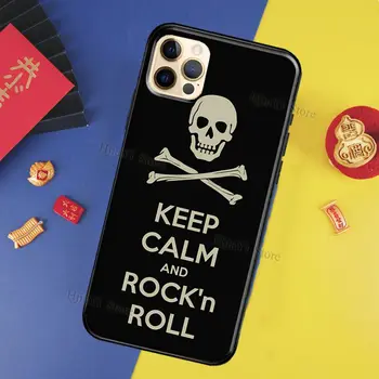 Rock Roll Kaukolė Atveju iPhone XR X XS MAX 11 Pro Max 7 8 Plus SE 2020 Coque 