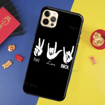 Rock Roll Kaukolė Atveju iPhone XR X XS MAX 11 Pro Max 7 8 Plus SE 2020 Coque 