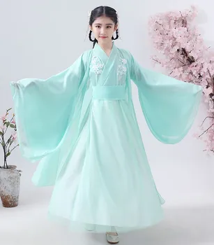 Senovės kinų kostiumas hanfu tang dinastijos suknelė moterims kostiumai vaikams tradicinių šokių vaikų mergaičių cosplay liaudies