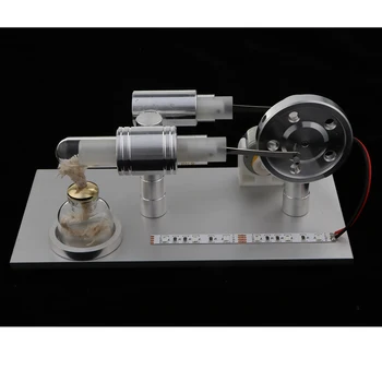 Mini Stirlingo Variklio Modelis Karšto Oro Garais Varomas Žaislas Fizikos Eksperimento Fizinių Mokslų - 