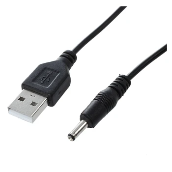Mažmeninės prekybos 3,5 mm x 1.3 mm, Black, USB Laidas Veda Įkroviklio Laidas Maitinimo šaltinis