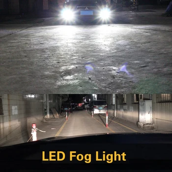 1pcs Automobilio LED Žibintai Lemputės Lemputė H8, H11 9006 HB4 Už Hyundai Accent Elantra 