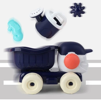 6Pcs Modelis Purkštuvų Dušo Kastuvas Įrankiai Klasikinio Žaisti Žaislai, Kūdikių Paplūdimys Smėlio Žaislai, Vaikų Vasaros Žaislai Automobilį