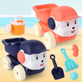 6Pcs Modelis Purkštuvų Dušo Kastuvas Įrankiai Klasikinio Žaisti Žaislai, Kūdikių Paplūdimys Smėlio Žaislai, Vaikų Vasaros Žaislai Automobilį