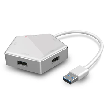 USB Hub 5Gbps Patvarus, Praktiškas Daugiafunkcinis Patvarus Didelio Greičio Multi USB 3.0 Splitter 4 1 Expander Adapteris