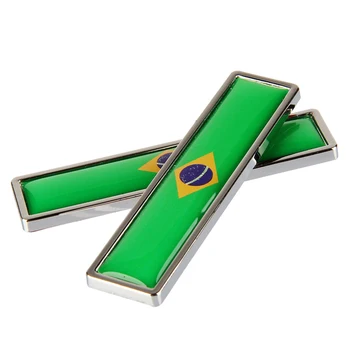 Brazilijos Vėliava Logotipas Ženklelis Lipdukas, Automobilių Reikmenys, Jaguar, Jeep 