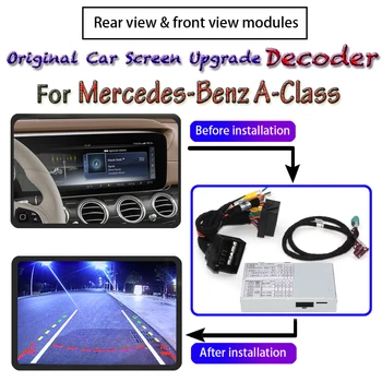 Galiniai Parkavimo Kamera Skirta Mercedes-Benz A-Klasės W176 2012~2018 Adapteris Originalus Atnaujinti Sistemos Sąsajos Ekrano Atbulinės Eigos Dekodavimas