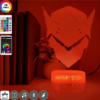 App Kontroliuoti Žaidimą Overwatch Genji 3D Stalo Lempa Miegamojo Dekoratyviniais Vaiko Gimtadienio Dovana USB Touch 