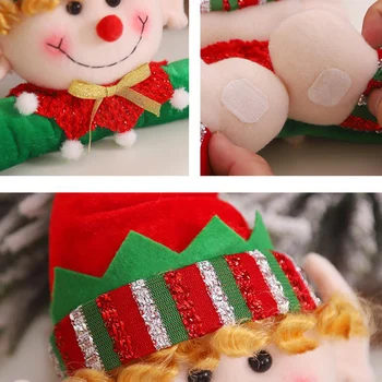 Kalėdų Lango Užuolaidėlė Tiebacks Dekoracijas, Mielas Elf Lėlės Kablys Namuose Šventė Kalėdos Accesorios Dekoro Užuolaidų Kablio Laikiklis