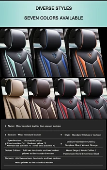 HLFNTF Visiškai apsuptas automobilių animacinių filmų siuvinėjimo pagalvėlių Honda CRV kvėpuojantis patogios sėdynės, automobilių sėdynės padengti