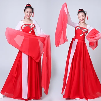 Šokių drabužių rankovės elegantiškas klasikinio šokio kostiumų šokio kostiumai moterų 2019 m. naujas gaivus ir elegantiškas Kinų stiliaus